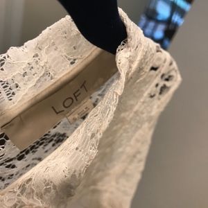 LOFT Tops - Long-sleeved Lace Top LOFT Tops - Long-sleeved Lace Top